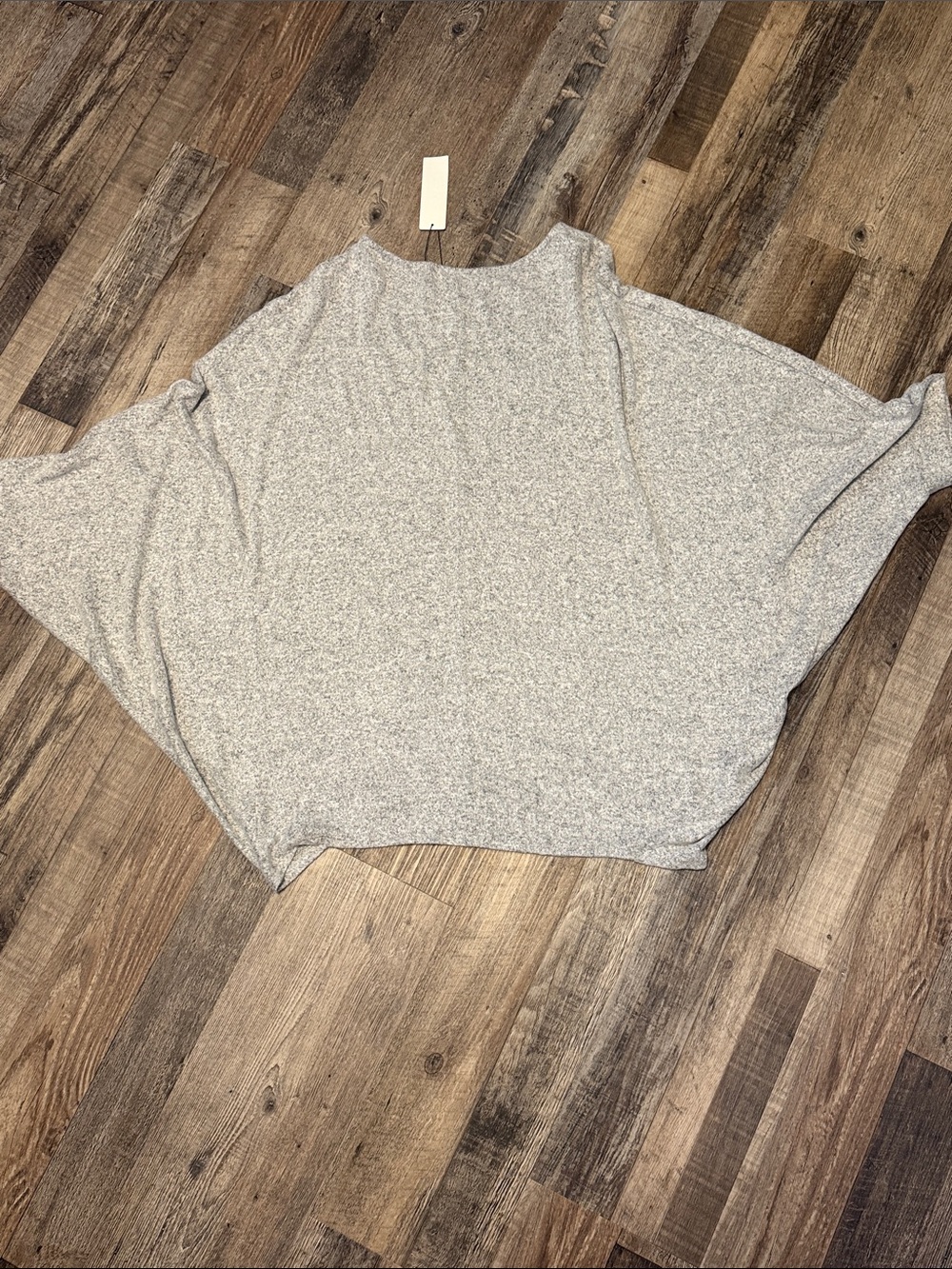 NWT Three Bird Nest FLY WITH ME BATWING SLEEVE KNIT SWEATER Size Large Grey - Picture 5 of 6